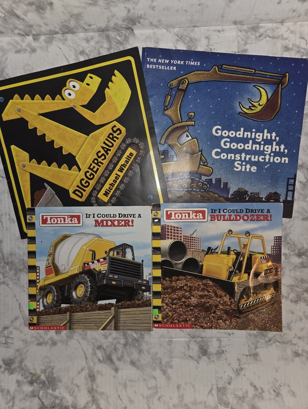 Tonka & Construction Paperback Books LOT